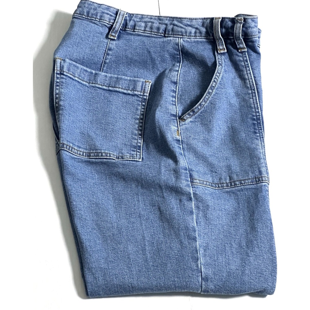On 34th Wide‎ Leg Women's Jeans  Size (8) Medium Wash Four Deep Pockets